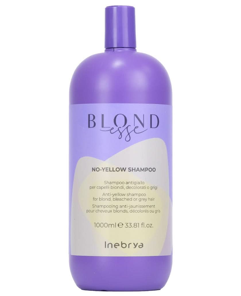 Inebrya BLONDesse Champú No-Yellow, 1000 ml Ducha y baño Naty Shop