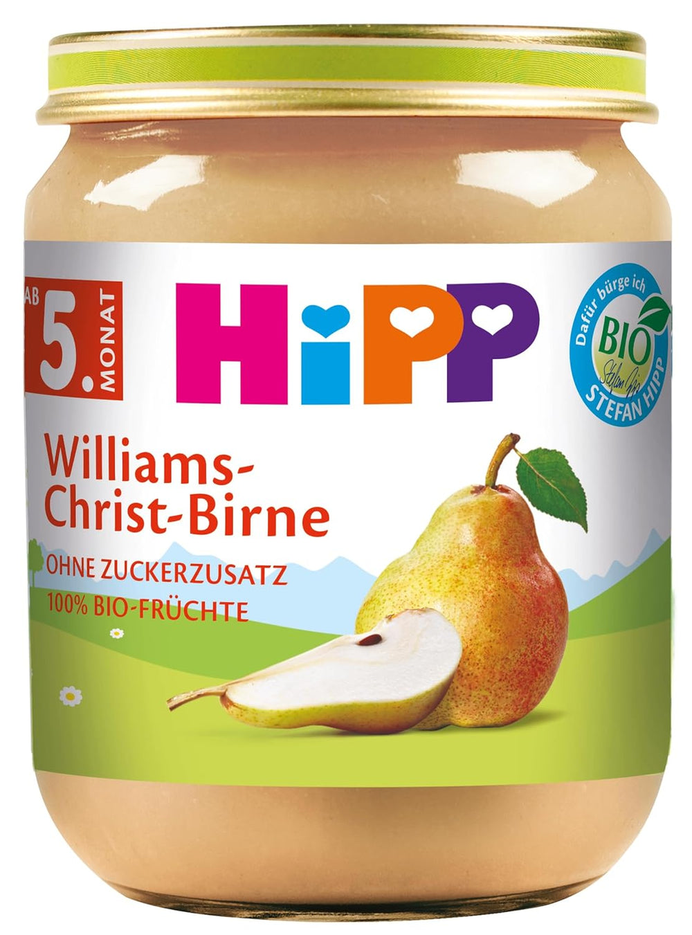 Peras HiPP Williams Christ, paquete de 6 (6 x 125 g)