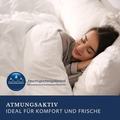 Billerbeck Vanessa Edredón superligero - edredón de verano - 155 X 220 Cm - edredón de algodón, edredón refrescante, edredón ligero de verano - 100% algodón, blanco Edredones y edredones Naty Shop