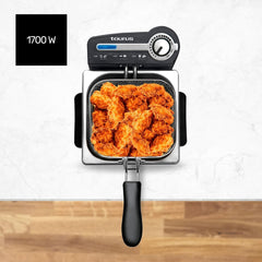 Taurus Professional 2 plus - Freidora de aceite, 2 litros, 1700 W, Acero inoxidable 18/8 Electrodomésticos Naty Shop