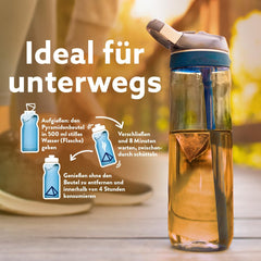 Meßmer Cold Tea Trinkpause Zmeură | Ceai de fructe, aromatizat natural, cu gust de zmeură | Ediție limitată | Pentru infuzie rece | 14 pliculețe piramidale