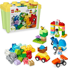 LEGO DUPLO Classic Caja de Ladrillos Coches y Camiones, Juego de Vehículos para Niños de 1,5 Años, Juguete de Aprendizaje Creativo, Coche de Juguete y Coche de Carreras 10439 Juegos de Construcción Besuche den LEGO-Store Default Title