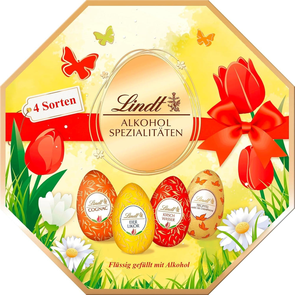 Casetă de ouă de ciocolată cu alcool Lindt, 216 grame Naty Shop Default Title