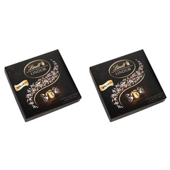 Caja de regalo LINDOR Extra Black 70% Cacao, chocolate de regalo, aprox. 15 trufas LINDOR, 186 g (paquete de 2)