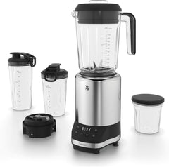 WMF Kult Pro Batidora multifunción Hochleistungsmixer, 30.000 U/Min, batidora, batidora de pie, función Ice-Crush, 4 mezcladores Inkl. Togo-Verschluss Cocina Tienda Naty