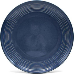 Set de veselă combinat vintage ECHTWERK „Alicia” cu 16 piese Design modern pentru 4 persoane, set elegant de veselă din gresie albastru închis cu 4 farfurii, 4 farfurii laterale, 4 boluri, 4 cești de ceai