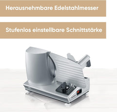 SEVERIN Feliator multifuncțional pentru pâine, mezeluri sau brânză Rasnite si Feliatoare Naty Shop