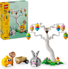 LEGO Osterhase und Ostereiersuche - Kinderspielzeug mit Hasen & Vogel Tierfiguren - Mit Baum & Wagen - Kreatives Konstruktionspielzeug - Geschenk für Mädchen & Jungen ab 8 Jahren - 40808