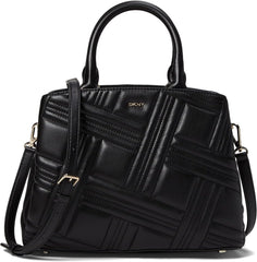 DKNY Medium Satchel Genti Femei Naty Shop Negru / auriu O mărime se potrivește tuturor