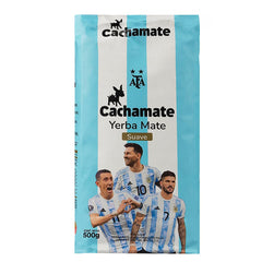 CACHAMATE Mundial Suave 500G | Ediție specială fotbal | Yerba Mate argentinian | 12 luni de maturare naturală | Proprietăți antioxidante și diuretice
