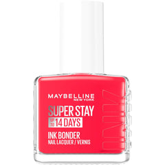Maybelline New York Super Stay Ink Bonder 490 Hot Salsa Esmalte de uñas - Esmalte de uñas de larga duración para uñas fuertes y color intenso, 12,3 ml