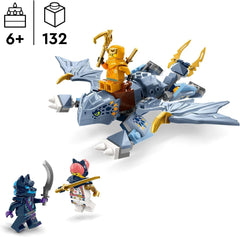 LEGO NINJAGO Riyu, el Dragón Bebé, Juguete Dragón con 3 minifiguras, Juguete Ninja para construir para niños y niñas de 6 años, Regalo lleno de acción para niños 71810 Juegos de construcción Besuche den LEGO-Store