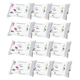 Toallitas para bebés con talco para pieles sensibles, sin alcohol, respetuosas con la piel, pH 5,5, ligeramente perfumadas, 1200 unidades (paquete de 12)