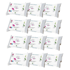 Toallitas para bebés con talco para pieles sensibles, sin alcohol, respetuosas con la piel, pH 5,5, ligeramente perfumadas, 1200 unidades (paquete de 12)