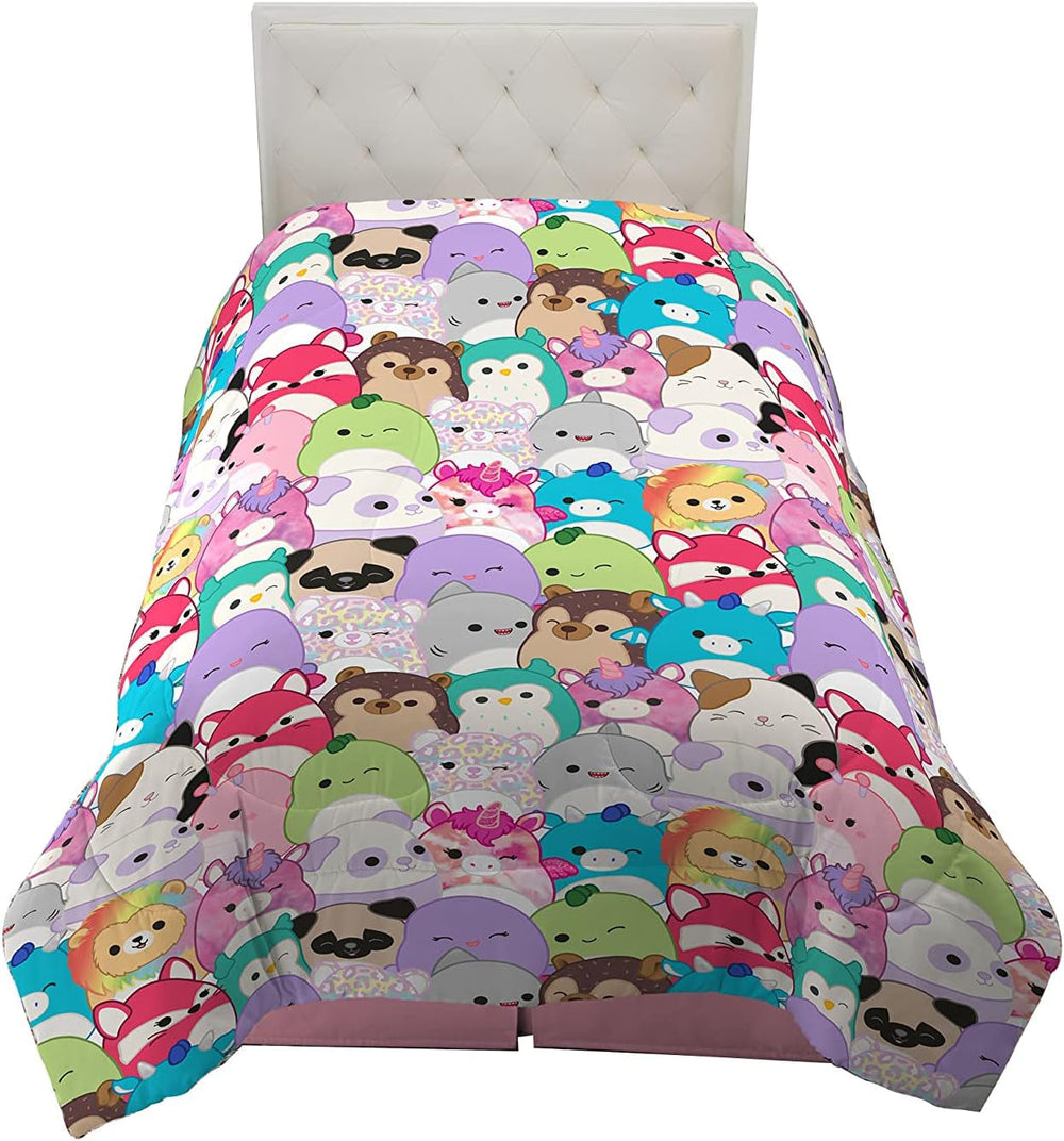 Franco Squishmallows Ropa de cama, microfibra suave, para camas dobles Naty Shop Edredones y edredones Twin Top