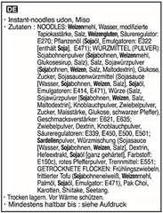 Fideos instantáneos Allgroo Udon - Miso, sopa Udon, picante, aromático, preparación rápida - contiene 3 porciones - 1 x 690 g