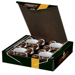 Kaffeekapseln Espresso Intenso, Intensität 10 von 12, 10 x 20 Getränke & Kaffeekapseln Krönung Crema, 200 Nespresso kompatible Kapseln, 10er Pack, 10 x 20 Getränke, 1040 g