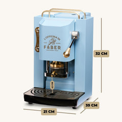 Espressor Faber Pro Deluxe din alamă cu capsule de hârtie Ese 44 mm