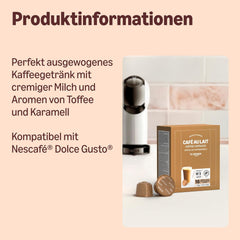 by Amazon Cafe au Lait Dolce Gusto kompatible Kaffeekapseln, 48 Kapseln (3 Packungen mit je 16 Stück)