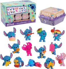 Just Play Minifiguras coleccionables de Stitch de Disney Paquete sorpresa Figuras coleccionables grandes de 5 cm Los estilos pueden variar Juguetes para niños Más de 3 figuras de acción Naty Shop Single