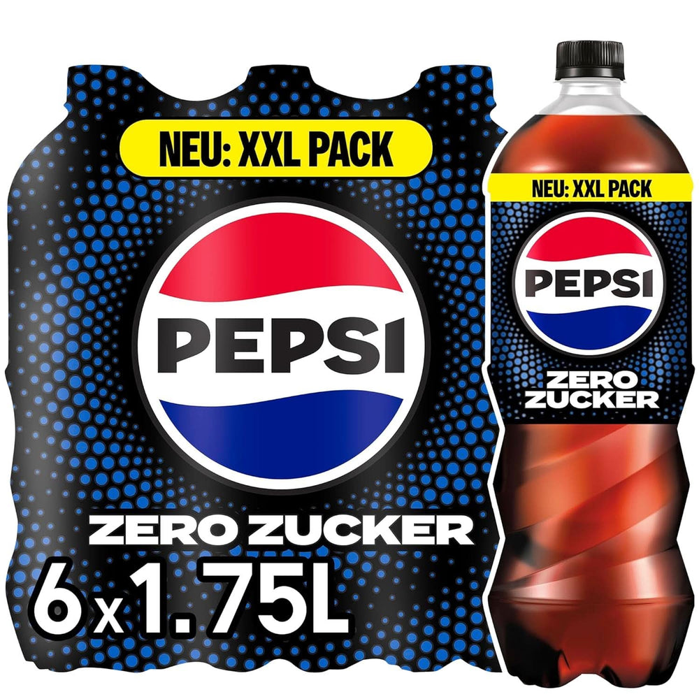 Pepsi Zero Sugar, Băutura răcoritoare fără zahăr de la Pepsi, fără calorii, set 6 x 1,75 litri Bauturi fara alcool Naty Shop