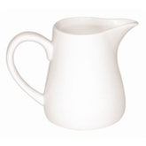Olympia Whiteware Servierkannen 170 ml/6 oz (6er-Pack), weißes Porzellan - Kanne mit Henkel, ideal für Milch, Sahne, Vanillepudding, Soßen, Bratensoße - spülmaschinen- und mikrowellengeeignet, Café-Restaurant-Hausgebrauch, U819