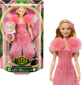 Mattel Singende Glinda-Modepuppe aus Wicked und Accessoires, beweglich und mit vom Film inspiriertem Look sowie abnehmbarem Outfit, singt Heißgeliebt, JLG49, Pink