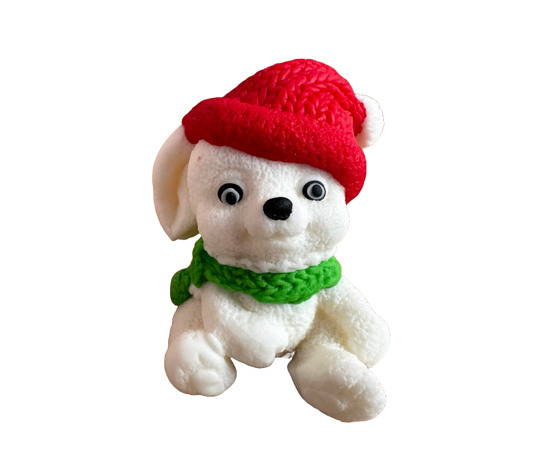 Decoratiune comestibila din pasta de zahar, Iepuras de Craciun Decoratiuni din Pasta de Zahar Naty Shop