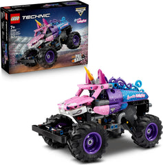 LEGO Technic Monster Jam Sparkle Smash con motor de rueda - Technic Monstertruck & Einhorn Monster Truck Spielzeug - Juegos creativos de 7 años para niños, niñas y niños - 42220