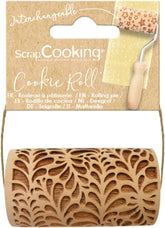 COCINA DE DESECHO - Mini-Holzrolle "Ondines" – Decoración para Kekse, Sandgesandet, Cookies – 5308