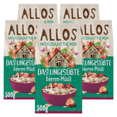 Allos, muesli de frutos rojos sin azúcar, pack 5 x 500 gramos Cereales Naty Shop Berries