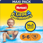 Pañales de natación Huggies Little Swimmers talla 5/6 (12-18 kg), 1 paquete de 19 piezas
