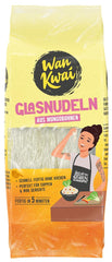 Fideos de cristal Wan Kwai 100 g – ¡Variedad asiática gourmet! Sin gluten, elaborado con almidón de frijol mungo y agua. Ideal para sopas, platos al wok y ensaladas. Textura delicada, lista en 5 minutos.