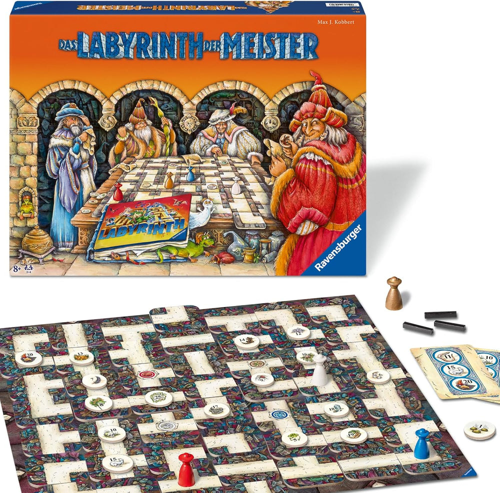 Ravensburger 22474 Maze Masters: la versión maestra del loco laberinto para 2-4 jugadores a partir de 9 años