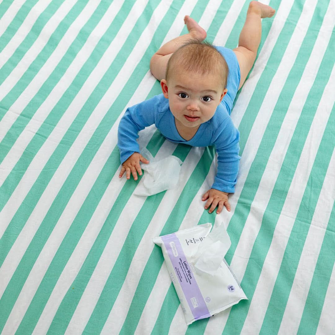 Servețele umede cu loțiune fără plastic, Naïf Servetele Umede Bebelusi Naty Shop