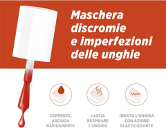 Microblock 3 en 1 Esmalte de uñas para hongos en las uñas Remedio para uñas de color naranja oscuro contra hongos en las uñas 5 ml 16 colores