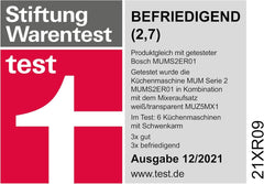 Robot de bucătărie Bosch Seria 2 MUMS2EB01, bol din oțel inoxidabil 3,8 L, 700 W Mama si Copilul Naty Shop