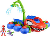 Marvel Spidey y sus súper amigos Dino Crawler Juego de superhéroes con figuras de Spidey y Dino y juguete de transporte para edades de 3 años en adelante Figuras de acción Naty Shop Dino Crawler