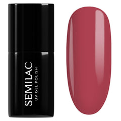 Esmalte de uñas UV Semilac Hybrid 400 Rusty Red 7ml, colección Tastes of Fall