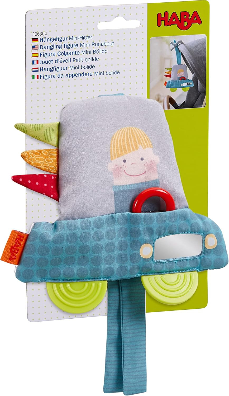 HABA 306304 - Figurină suspendată Mini-Flitzer, jucărie multifuncțională de la 6 luni Jucarii Bebe Naty Shop