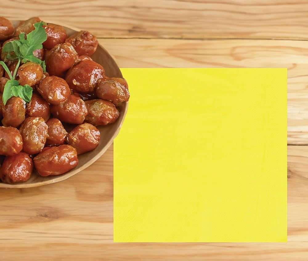 | 20 Șervețele Happy New Year (16X16 Cm) - Decorațiuni de masă pentru petreceri de Revelion - Ideal pentru evenimente și sărbători - Negru și auriu