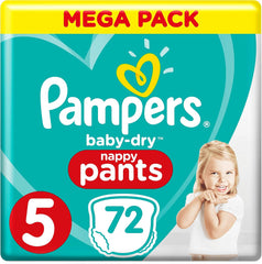 Pañales Pampers Baby-Dry, talla 8, 43 pañales, a partir de 19 kg, pack Jumbo+