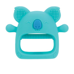 Nuby — Mănușă dentară din silicon, fără BPA, Koala albastră, de la 3 luni