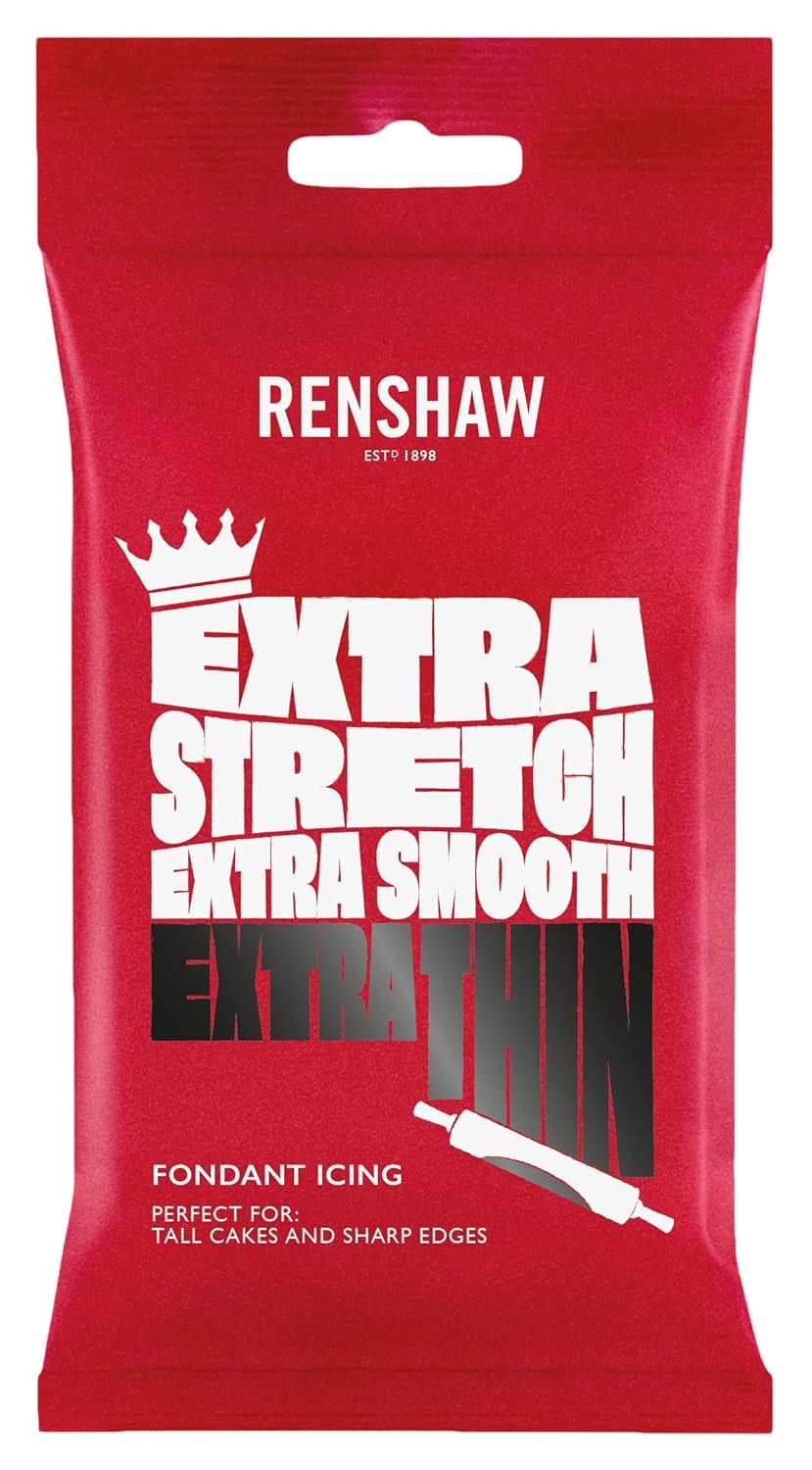 Extra Fondant Black 1kg - Fondant extra elastic cu aromă de vanilie, perfect pentru acoperirea prăjiturilor - Black - 1 kg Pasta de zahar Naty Shop Singur