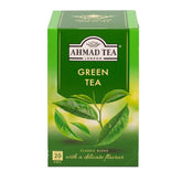 Ahmad Tea - Ceai verde - Pliculețe de ceai ambalate individual, cu aromă sigilată, conținând 2 g de ceai per porție - 20 de pliculețe de ceai cu bandă