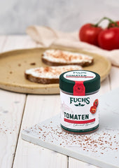 Fuchs Gewürze - Tomaten Flocken - Gewürz für Ofenfeta oder tomatigen Geschmack in Saucen - Ingredientes naturales - 40 g en wiederverwendbarer, recyclebarer Dosis