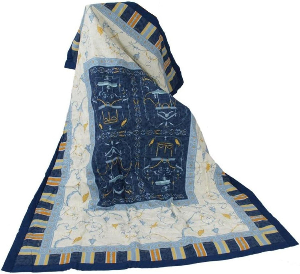 Bassetti OPLONTIS Plaid, albastru, 135X190 cm Paturi si Cuverturi Bassetti 135X190 Cm
