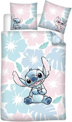 Lenjerie de pat Stitch Flowers Pentru pat single Lenjerie de pat - copii Naty Shop Default Title