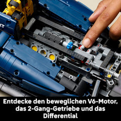 LEGO Technic Oracle Red Bull Racing RB20 F1 Rennauto Modell - Formel 1 Bauset zum Sammeln - V6-Motor, Getriebe, Lenkung & DRS im Maßstab 1:8 - Giftidee für Erwachsene & Teenager 42206