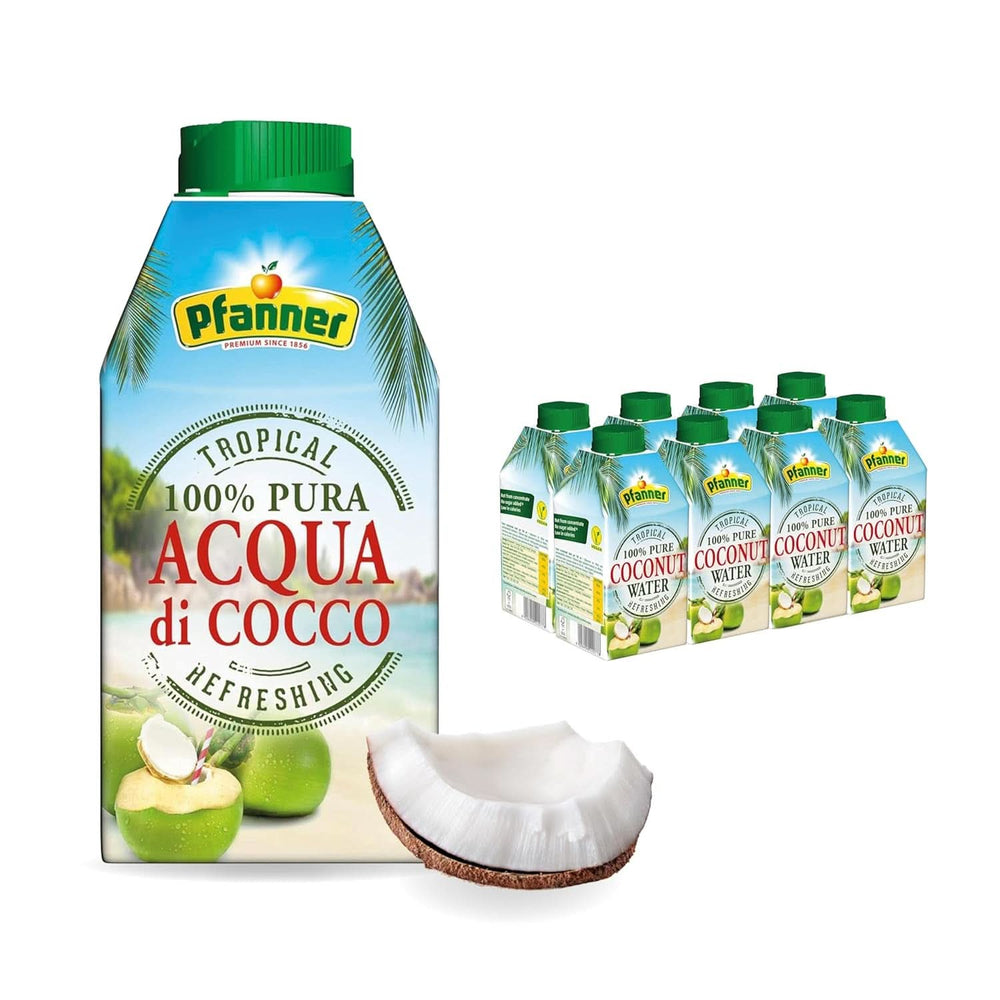 Bebida de agua de coco Pfanner (8 X 500 ml) - Agua de coco sin azúcar Naty Shop Default Title
